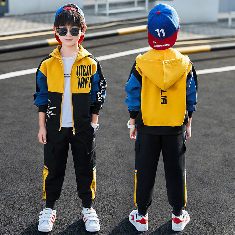 Boys Spring Clothing Sports Jacket Trousers Suit